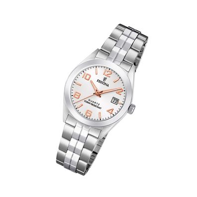 Festina Edelstahl Damen Uhr F20438/4 Armband-Uhr silber Klassik UF20438/4