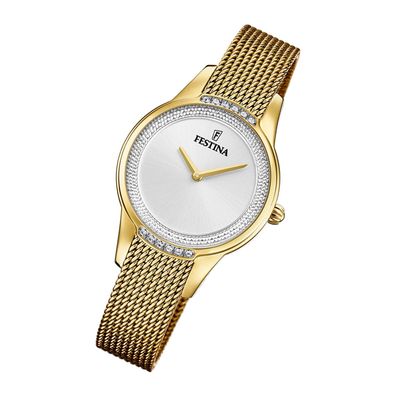 Festina Edelstahl Damen Uhr F20495/1 Armbanduhr gold Mademoiselle UF20495/1