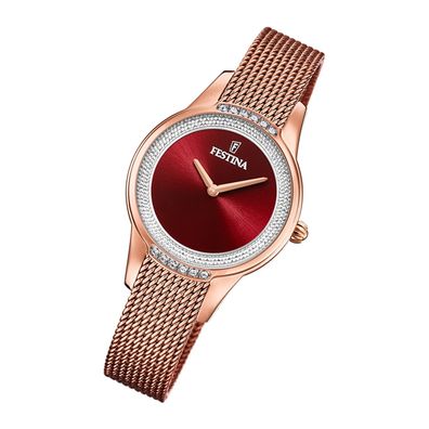 Festina Edelstahl Damen Uhr F20496/1 Armbanduhr rosa Mademoiselle UF20496/1