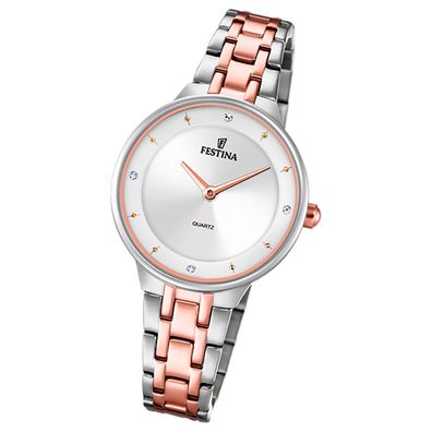Festina Damenuhr Mademoiselle Armbanduhr Edelstahl silber rosé UF20626/1