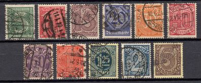 Dt. Reich Dienst Mi. Nr. 23 - 33 gestempelt kompletter Satz, used full set (02)