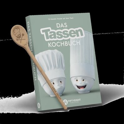 Das Tassen Kochbuch - Set mit Kochl?ffel, Fiftyeight Products
