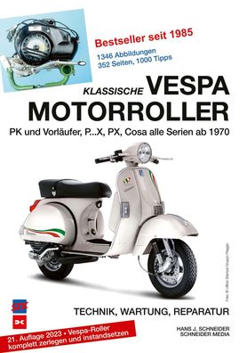 Klassische Vespa Motorroller, Hans J. Schneider