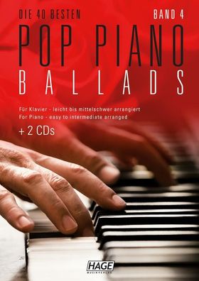 Pop Piano Ballads 4 (mit 2 CDs), HAGE Musikverlag