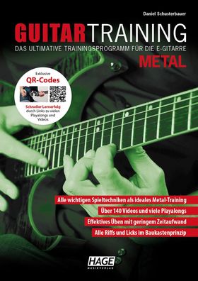Guitar Training Metal (mit Daten-DVD), Daniel Schusterbauer