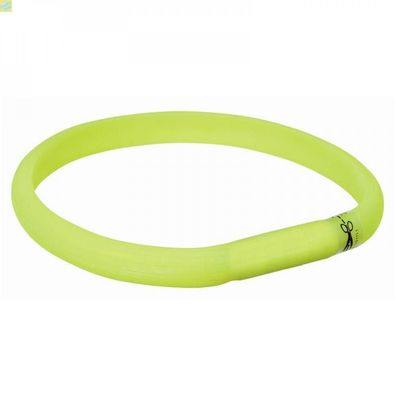 Trixie Flash Leuchtband USB - Farbe: grün - Größe: L-XL 70 cm/18 mm