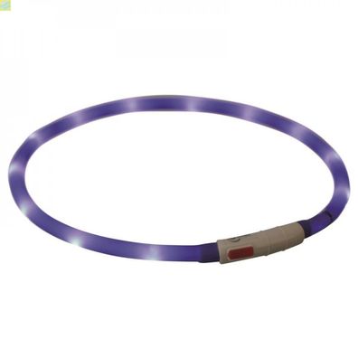 Trixie Flash Leuchtring USB - Farbe: royalblau - Größe: XS-XL 70 cm / 10 mm
