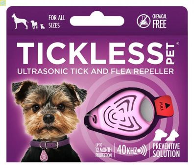 TickLess PET Ultraschallgerät - Farbe: Pink