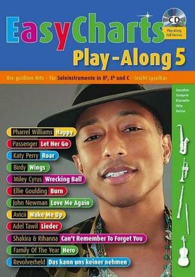 Easy Charts Play-Along. Band 5. Spielbuch mit CD,