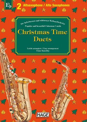 Christmas Time Duets f?r 2 Altsaxophone, Helmut Hage