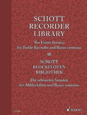 Schott Recorder Library. Alt-Blockfl?te und Basso continuo, Elisabeth Krets ...
