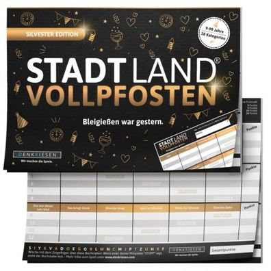 STADT LAND Vollpfosten - Silvester Edition (DinA5-Format) - deutsch