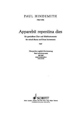 Apparebit repentina dies, Paul Hindemith
