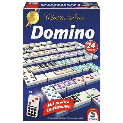 Domino - Classic Line - mit großen Spielsteinen