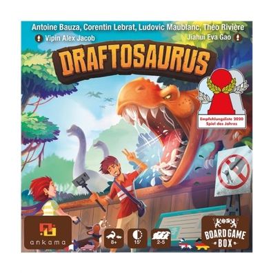 Draftosaurus DE & EN & FR Empfehlungsliste Spiel des Jahres 2020