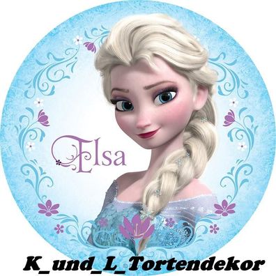 Eiskönigin Frozen Elsa Tortenaufleger Dekoration Oblatenpapier Geburtstag Party # 1