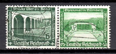 Deutsches Reich Mi. Nr. W 121 gestempelt used aus Markenheftchenblatt 107