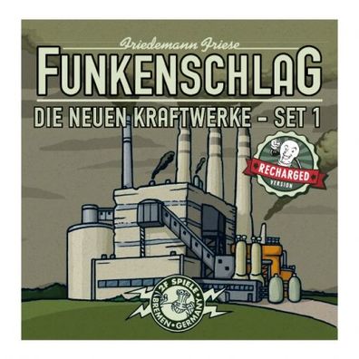 Funkenschlag Erweiterung 3 - Recharged Version - Die neuen Kraftwerke - Set 1 - deuts