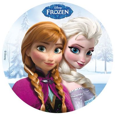 Eiskönigin Frozen Elsa Anna Tortenaufleger Dekoration Dekorpapier Plus Party