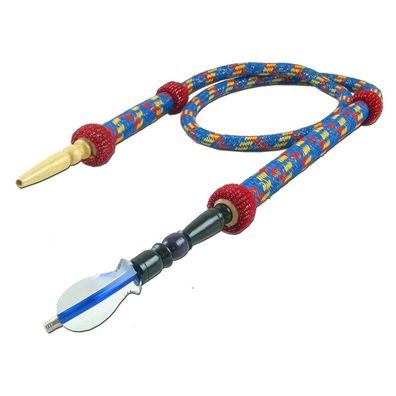 Shishaschlauch Kunstleder blau - L 2000mm Ø 20mm