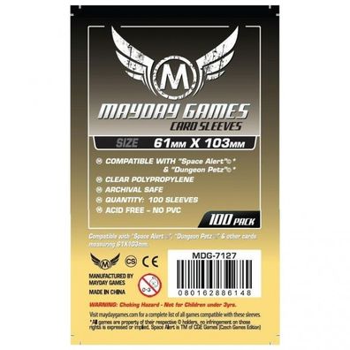 Magnum Space Card Sleeve Space Alert (100 Stück) 61x103mm - 7127 - Kartenhüllen