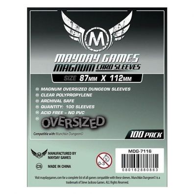 Magnum Oversized Dungeon Sleeves (100 Stück) 87x112mm - 7116 - Kartenhüllen