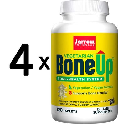 4 x Bone-Up, Vegetarian with Calcium Citrate - 120 tabs