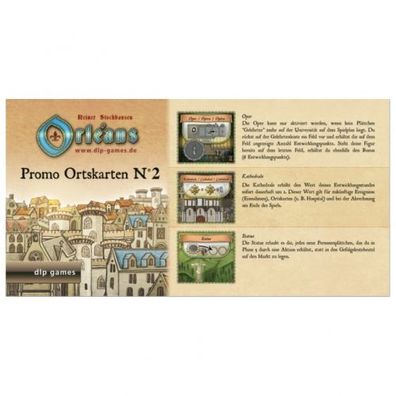 Orléans - Promo Ortskarten Nr.2 (Mini-Erweiterung) DE & EN