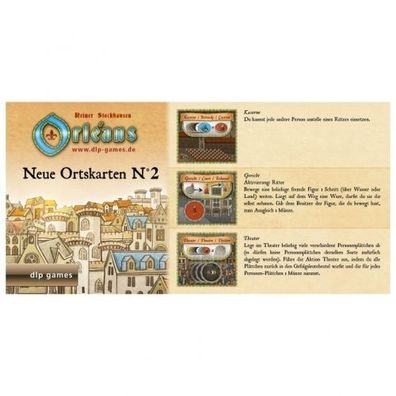 Orléans - Neue Ortskarten Nr.2 (Mini-Erweiterung) DE & EN
