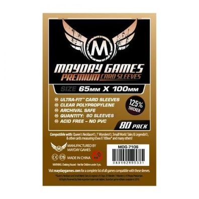 Premium Magnum Copper Sleeves (80 Stück) 7 Wonders 65x100mm - 7106 - Kartenhüllen