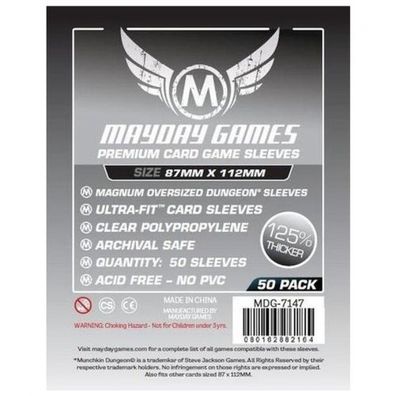 Premium Magnum Oversized Dungeon Sleeves (50 Stück) 87x112mm - 7147 - Kartenhüllen