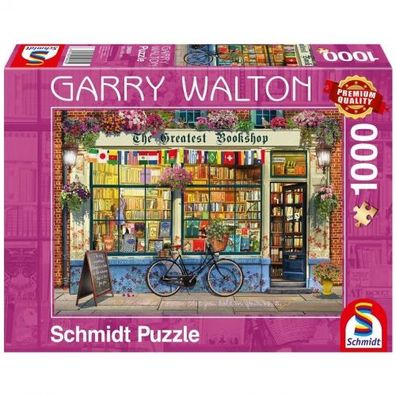 Puzzle - Garry Walton - Buchhandlung (1000 Teile)