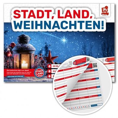 Stadt, Land, Weihnachten! - Motiv-Laterne - deutsch