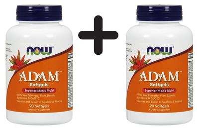 2 x ADAM Multi-Vitamin for Men Softgels - 90 softgels
