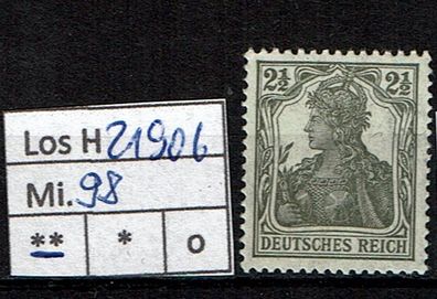 Los H21906: Deutsches Reich Mi. 98 * *