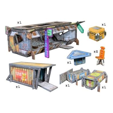 Tabletop Terrain - Trade Container (14 Teile) - englisch