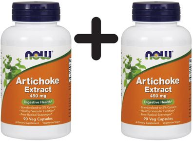 2 x Artichoke Extract, 450mg - 90 vcaps