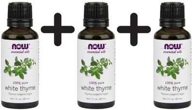 3 x Essential Oil, White Thyme Oil - 30 ml.