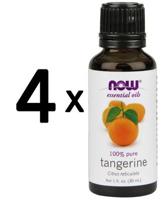 4 x Essential Oil, Tangerine Oil - 30 ml.