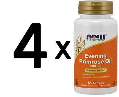 4 x Evening Primrose Oil, 500mg - 100 softgels