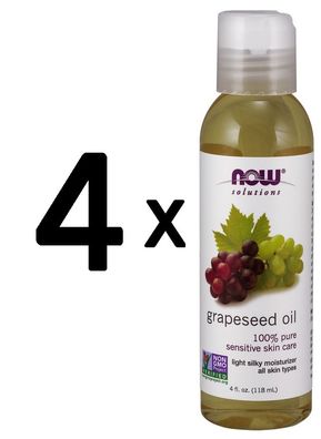 4 x Grapeseed Oil - 118 ml.