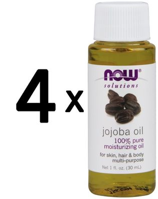 4 x Jojoba Oil, 100% Pure - 30 ml.