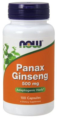 Panax Ginseng, 500mg - 100 capsules