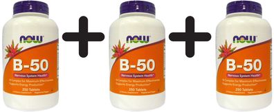 3 x Vitamin B-50 - 250 tablets