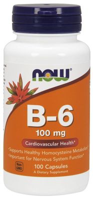 Vitamin B-6, 100mg - 100 caps
