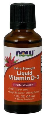 Vitamin D-3 Liquid, 1000 IU (Extra Strength) - 30 ml.