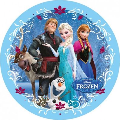 Eiskönigin Frozen Elsa Anna Tortenaufleger Dekoration Oblatenpapier Geburtstag # 1