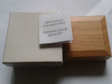 Original Etui, Zertifikat und Umverpackung für 30 euro 2011 PP Slowenien - nur Box