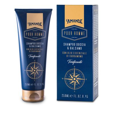 L'Amande Pour Homme Shampoo Duschgel Balsam 250 ml
