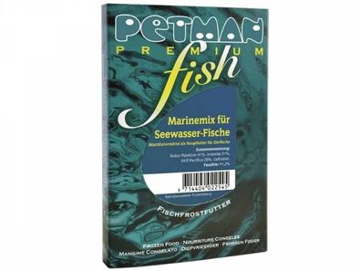 Petman fish Marinemix für Seewasser-Fische Fischfutter tiefgekühlt 100 g (Inhalt Pake